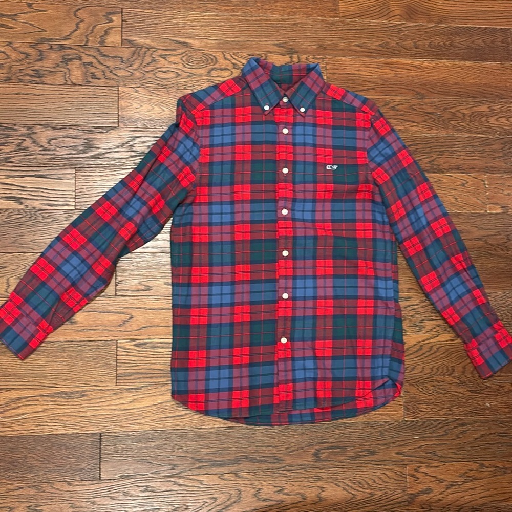 Vineyard Vines Men’s Classic Fit Whale Shirt - Size Small - Plaid
